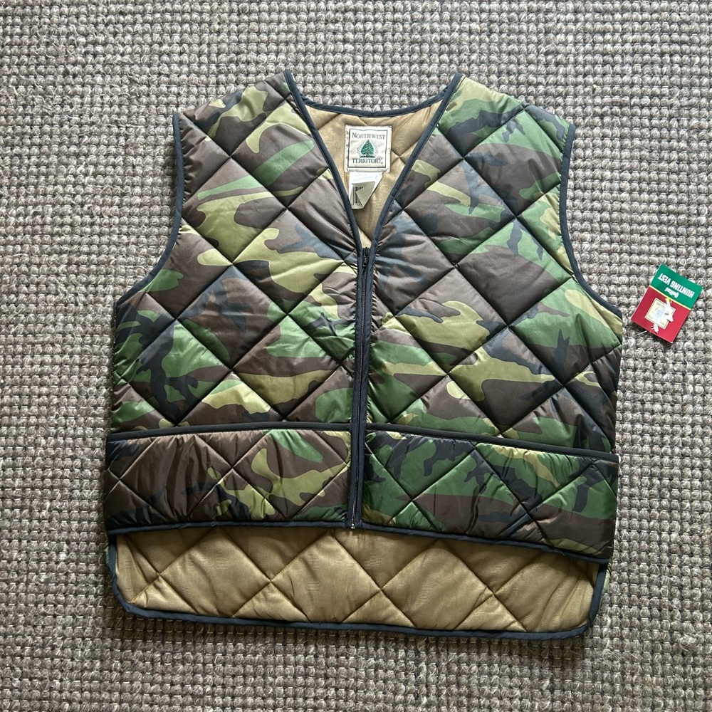 Camouflage Quilted Puffer Vest